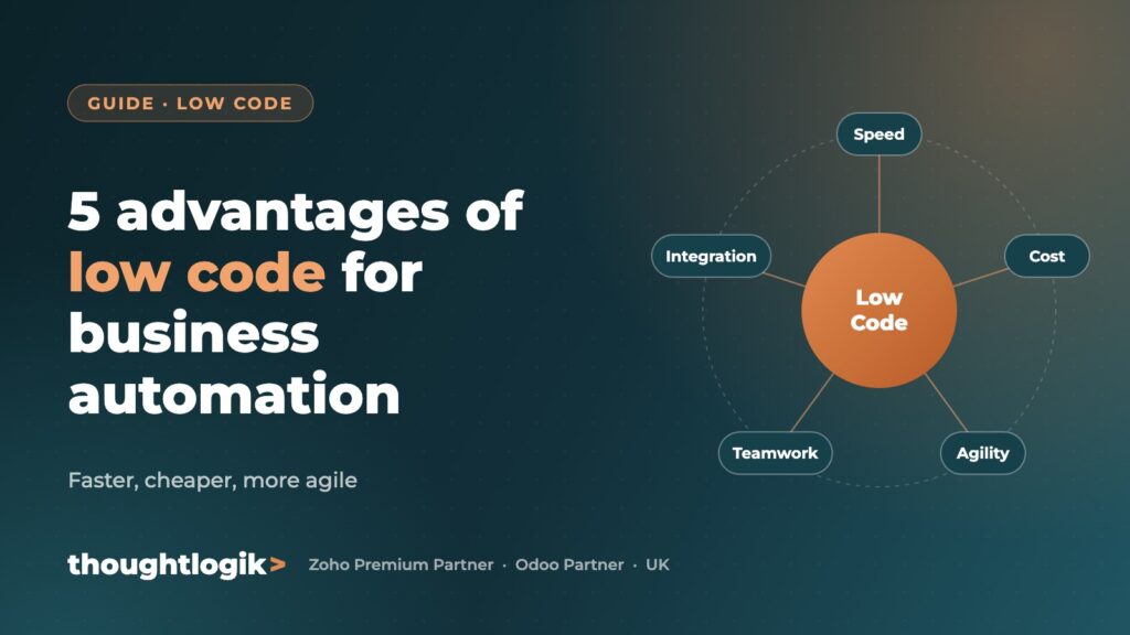 5 advantages of low code for business automation (Faster, cheaper, more agile)