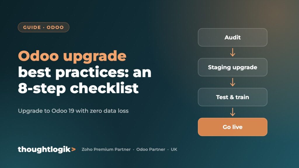 Odoo upgrade best practices: an 8-step checklist (Upgrade to Odoo 19 with zero data loss)