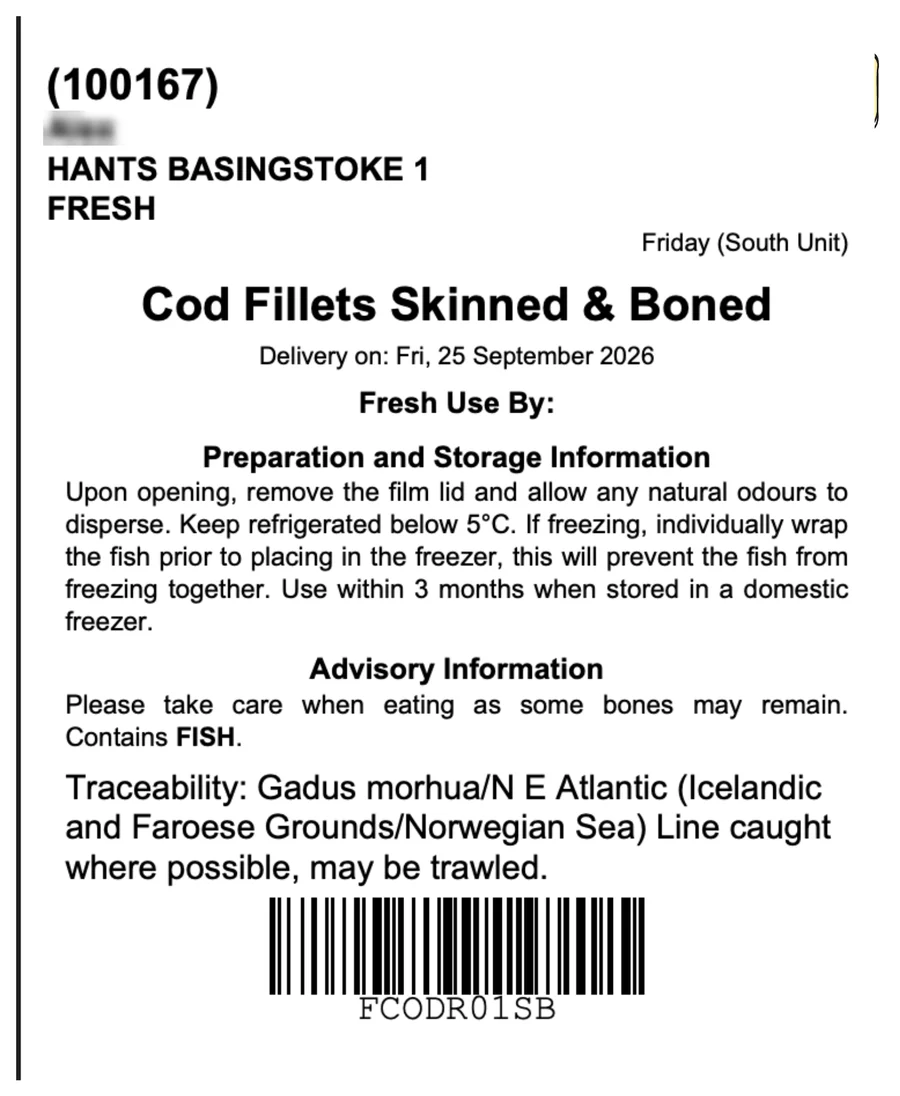 Traceable box labels