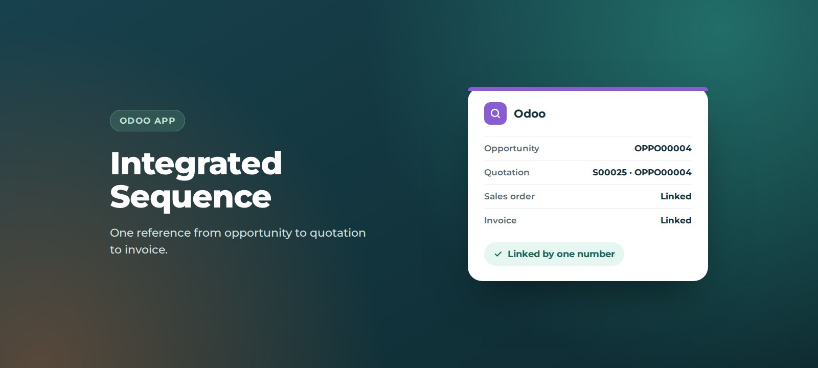 Integrated Sequence app for Odoo