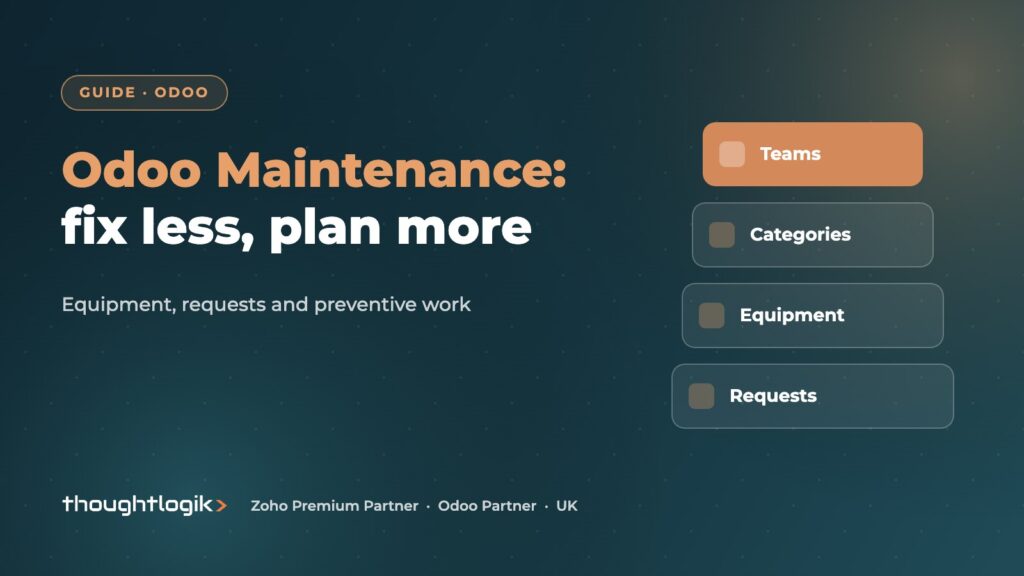 Odoo Maintenance: Equipment Tracking and Preventive Maintenance