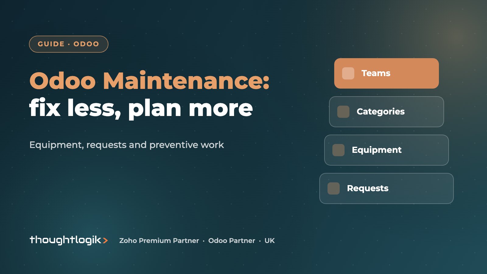 Odoo Maintenance: Equipment Tracking and Preventive Maintenance