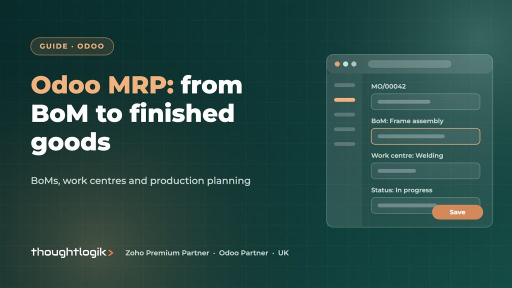Odoo MRP Guide: BoMs, Work Centres and Production Planning