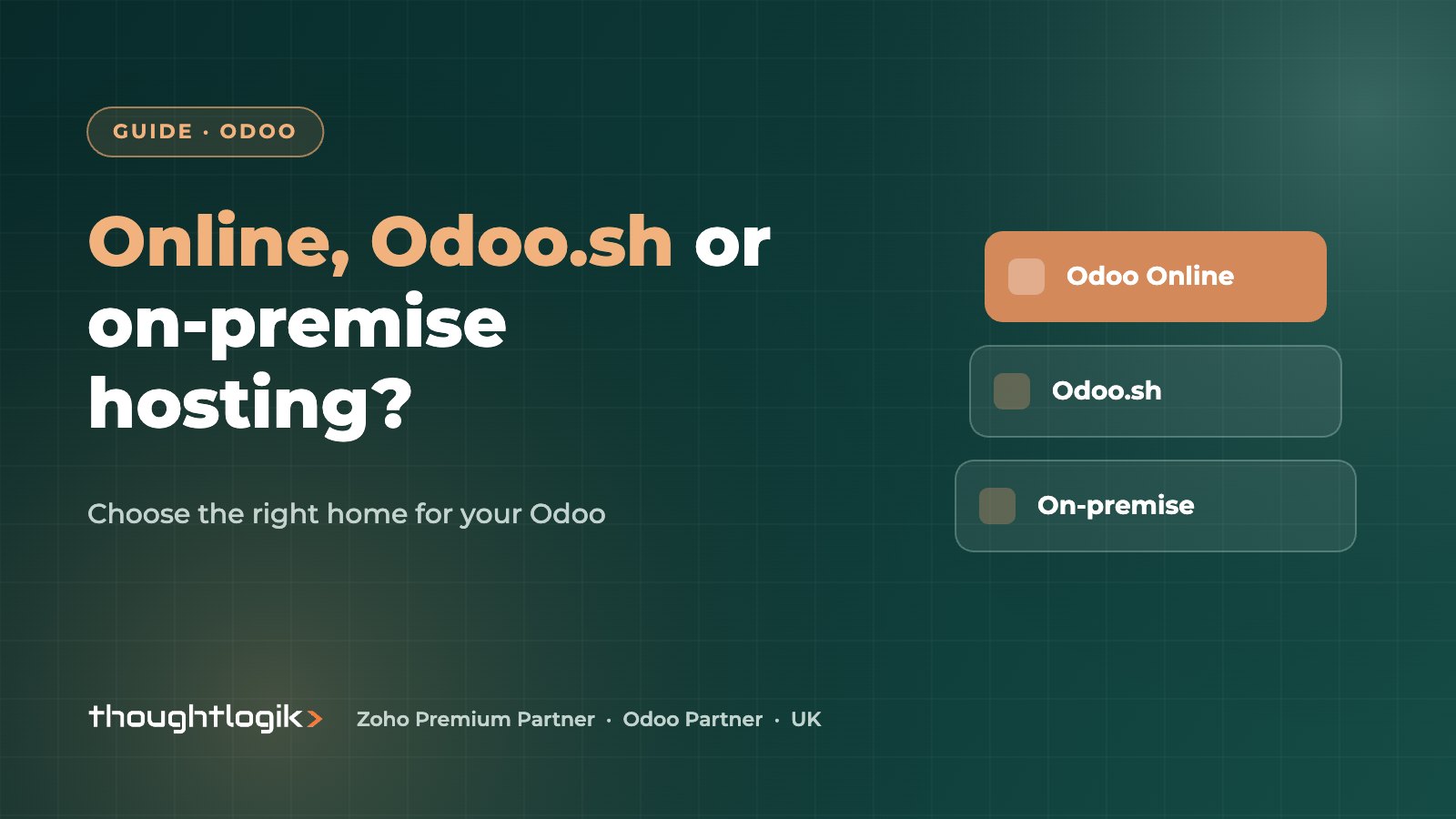 Odoo Online vs Odoo.sh vs On-Premise: Which Hosting Is Best?