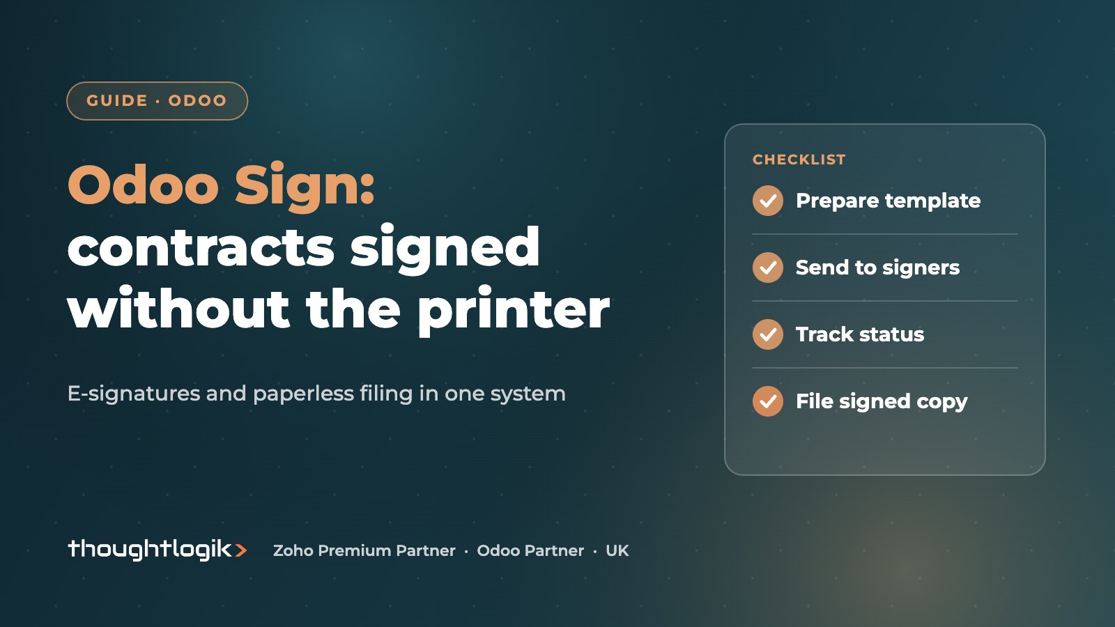 Odoo Sign and Documents: E-Signatures and Paperless Workflows in the UK