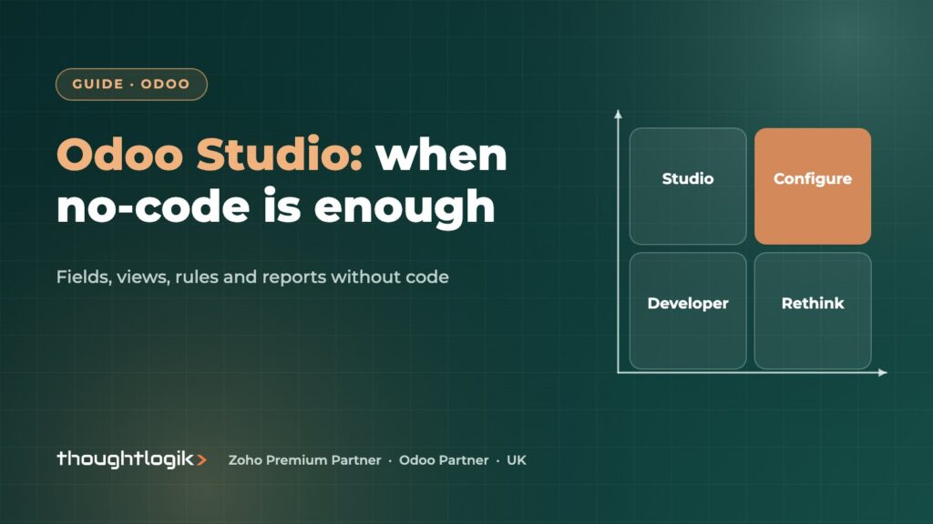 Odoo Studio: What You Can Build Without Code