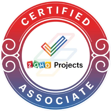 Zoho Projects Certified Associate badge