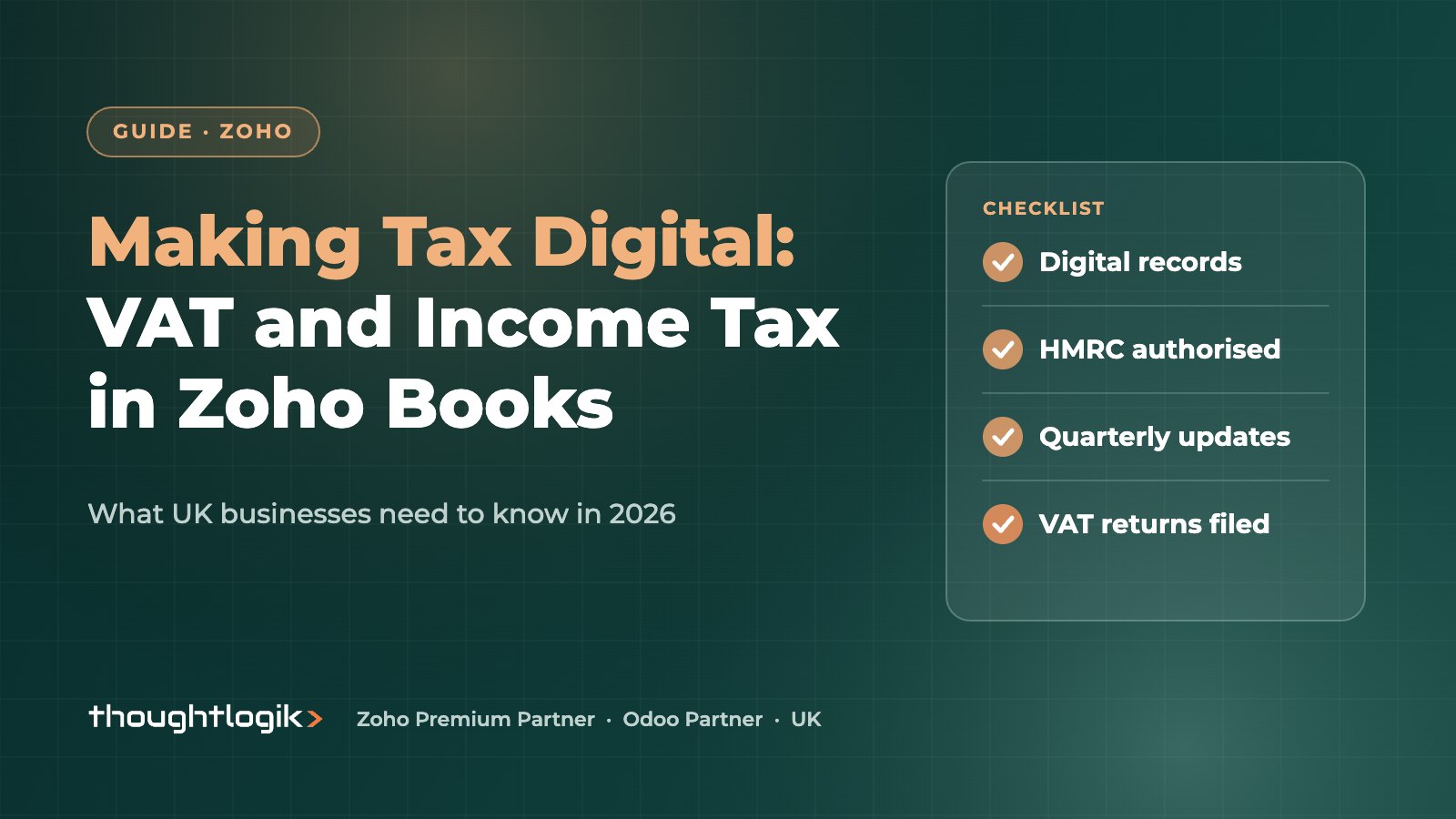 Zoho Books Making Tax Digital Guide: MTD for VAT and Income Tax