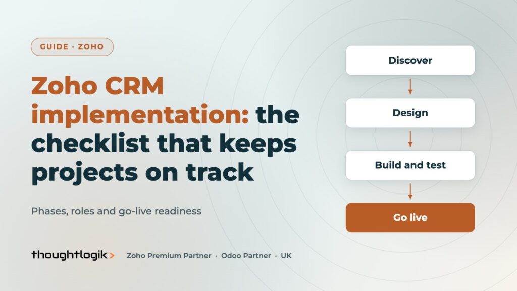 Zoho CRM Implementation Checklist: Phases, Roles and Pitfalls