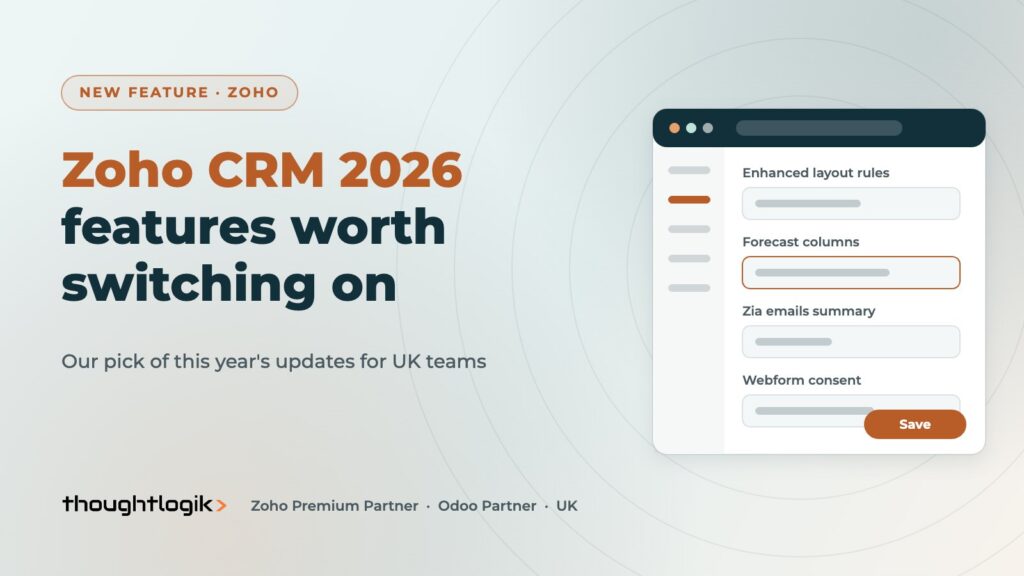 Zoho CRM New Features in 2026: What Is Worth Switching On
