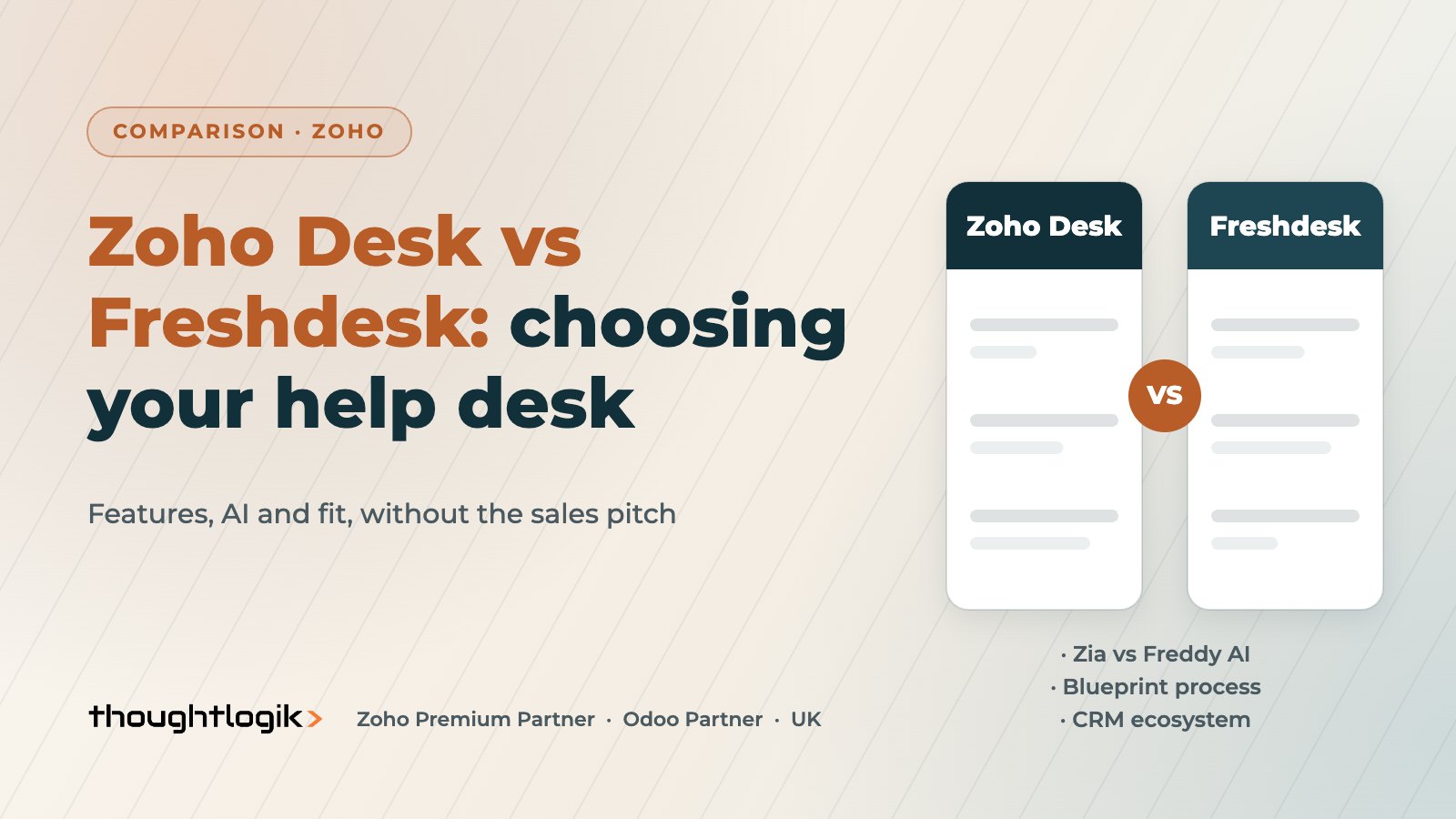 Zoho Desk vs Freshdesk: Which Help Desk Fits a UK SME?