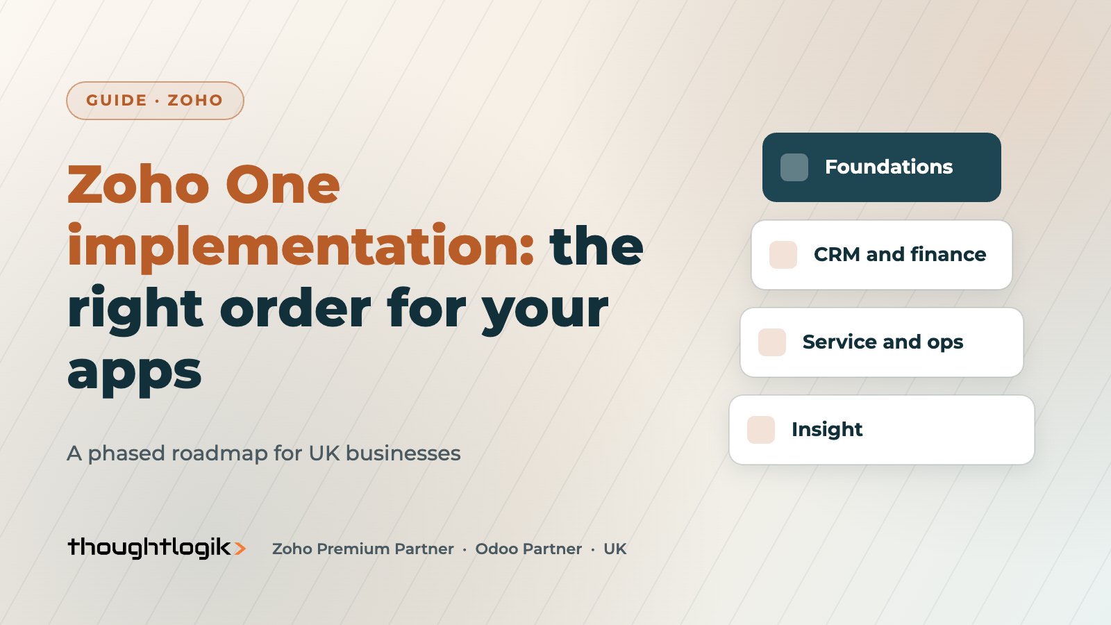 Zoho One Implementation Roadmap: The Order to Roll Out Your Apps