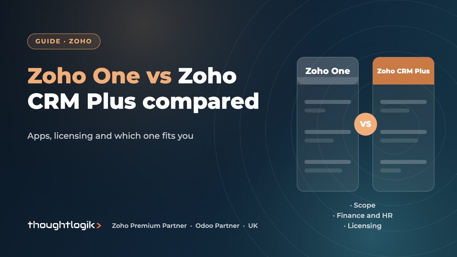 Zoho One vs Zoho CRM Plus: Which Suite Suits Your Business?