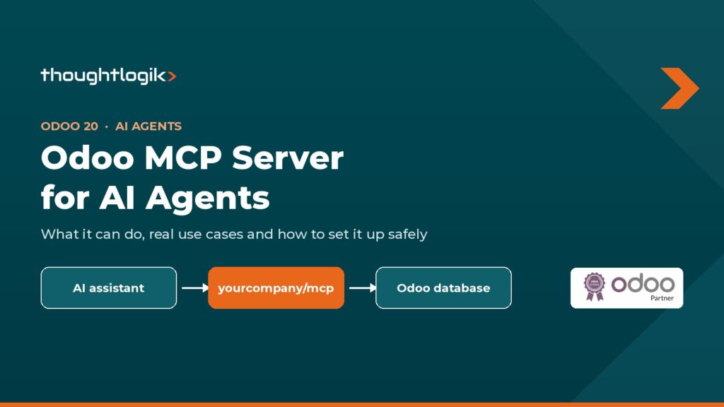 Odoo MCP server: an AI assistant connecting to an Odoo 20 database