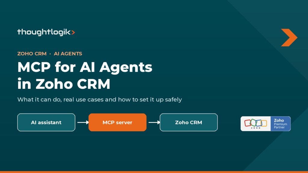 MCP for AI Agents in Zoho CRM: an AI assistant connecting to Zoho CRM through an MCP server