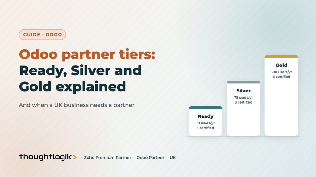 Odoo partner tiers explained: Ready, Silver and Gold